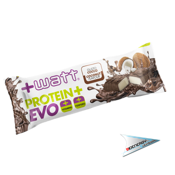 +Watt-PROTEIN+ EVO (Confezione 24 barrette da 40 gr)   Cocco  